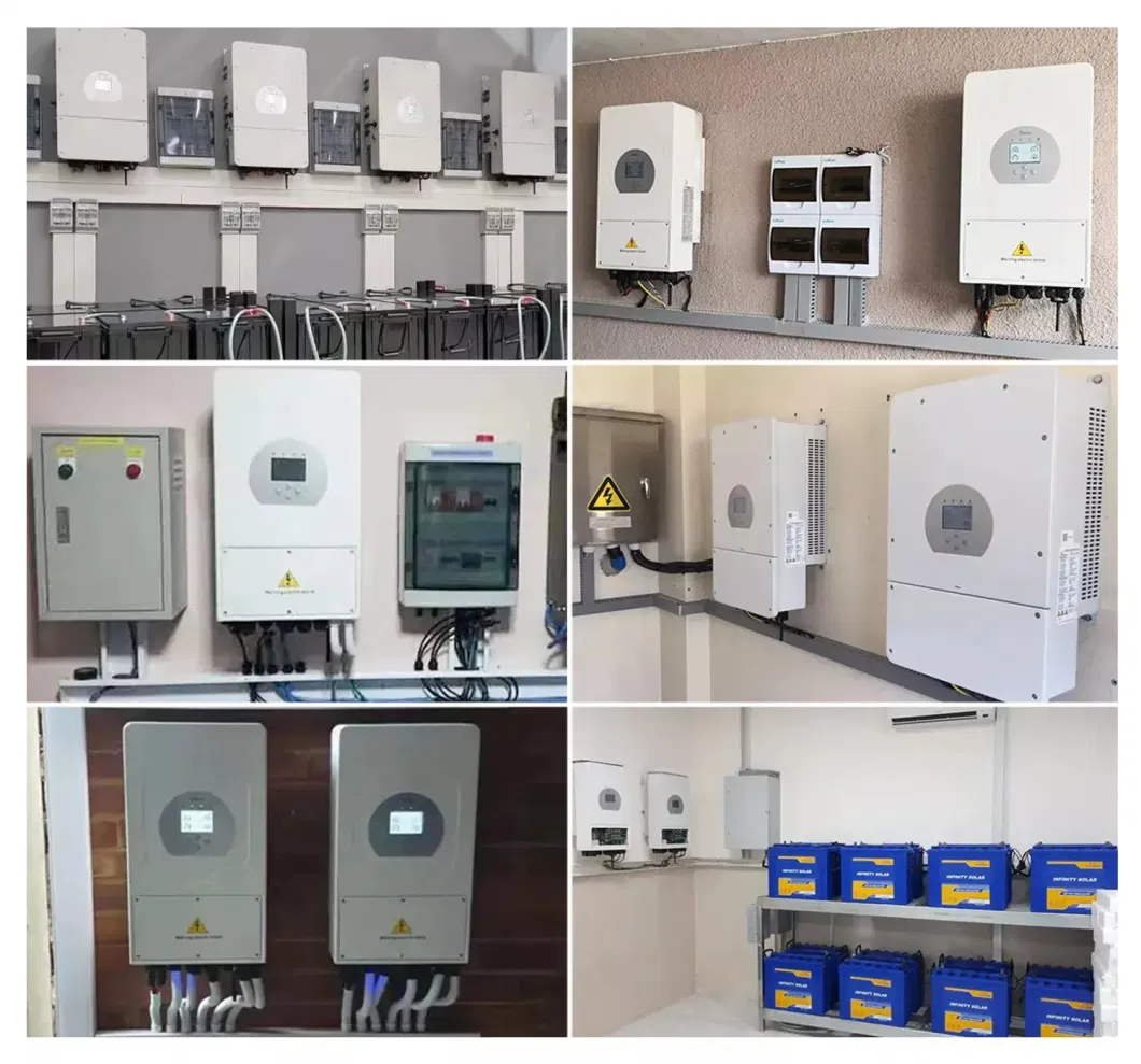 Large Quantity in Stock Deye 5kw 6kw 8kw Single Phase Hybrid Solar Inverter Low dB Home