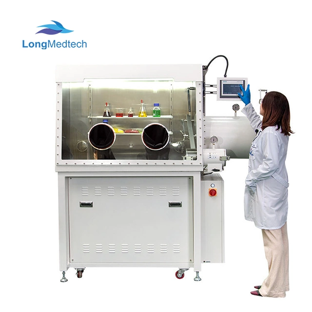 Chemical Operation Box Oxygen-Free Stainless Steel Vacuum Nitrogen Chamber Glove Box