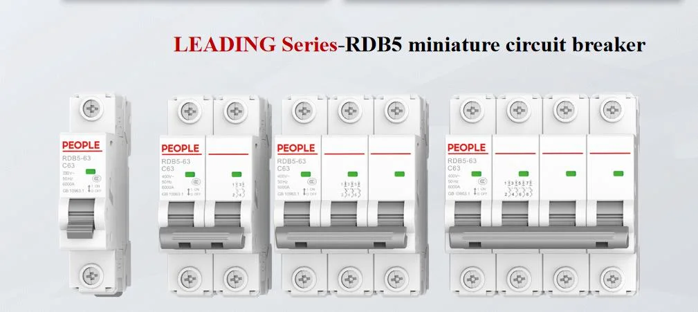 People Rdb5-63 6ka 1p/2p/3p/4p 32A MCB Mini Circuit Breaker