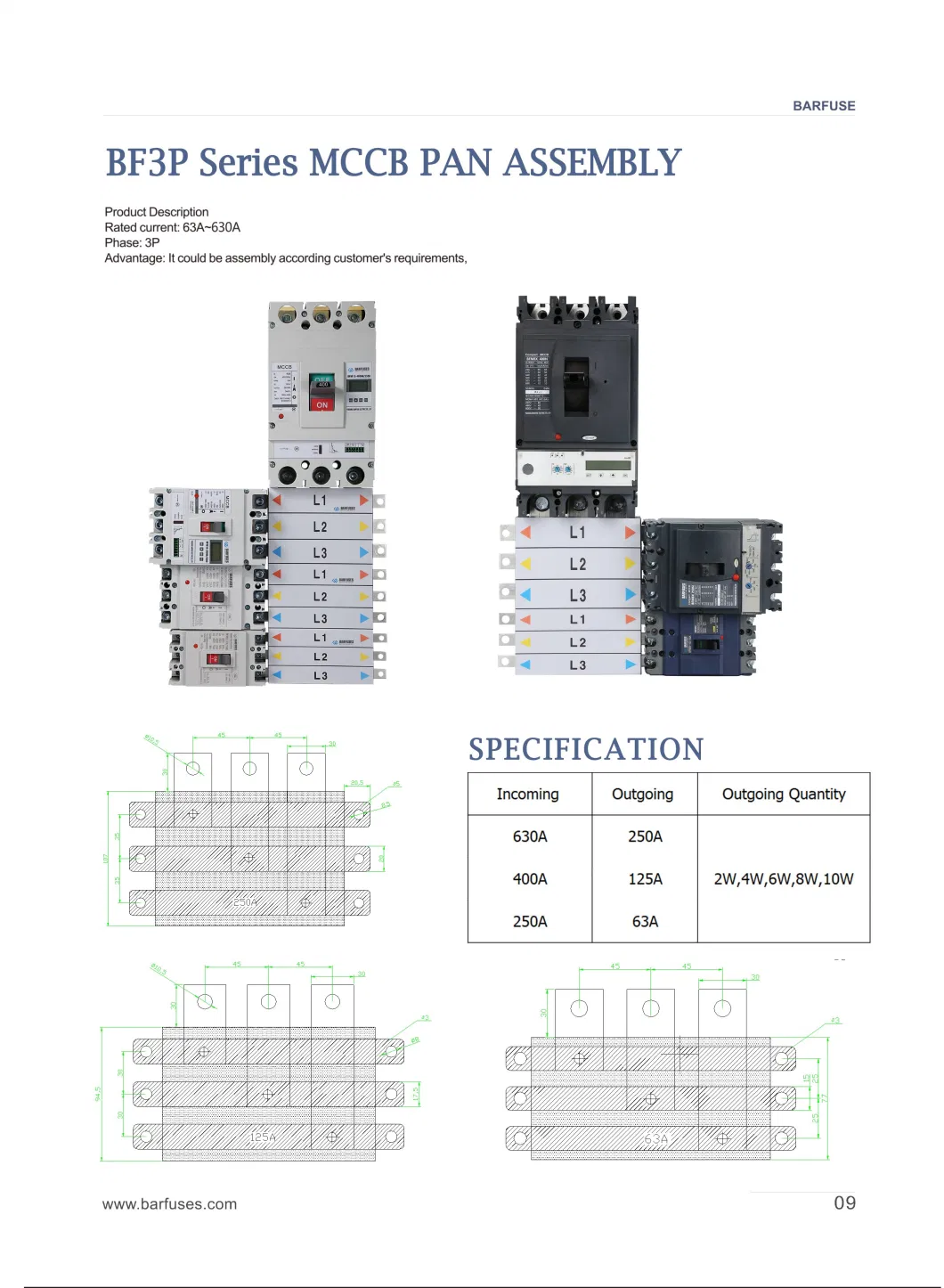 Pan Assembly for Distribution Board Busbar