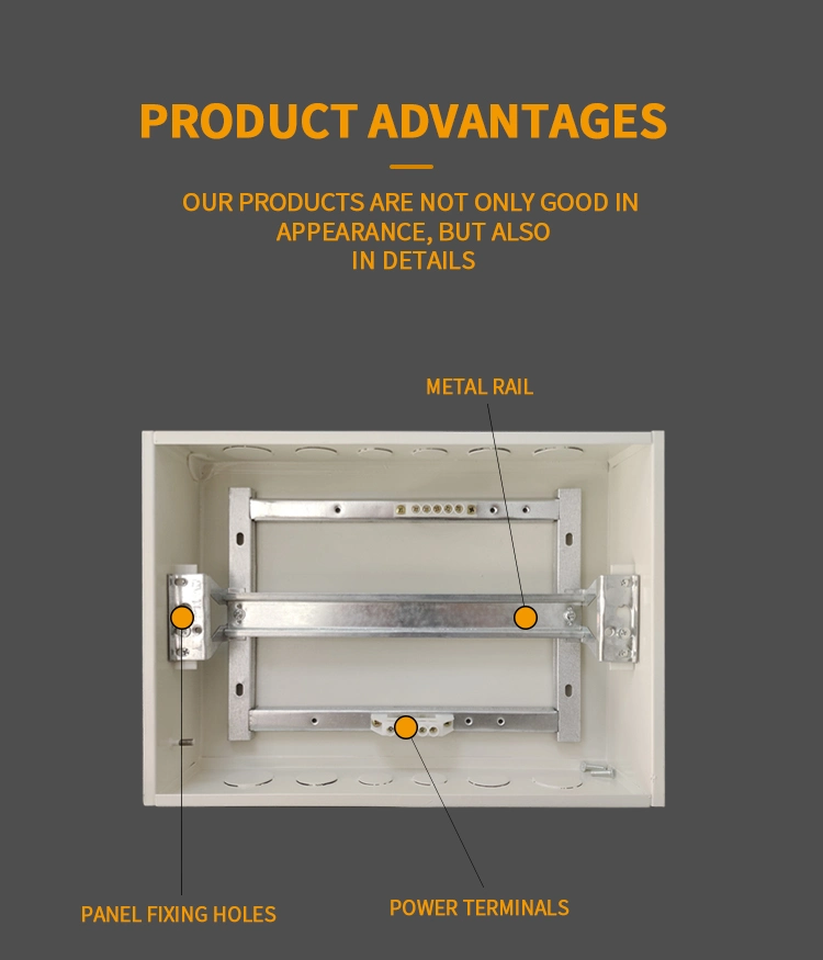 Plastic Iron Power Distribution Equipment 3 Phase Panel Junction Box MCB Distribution Box