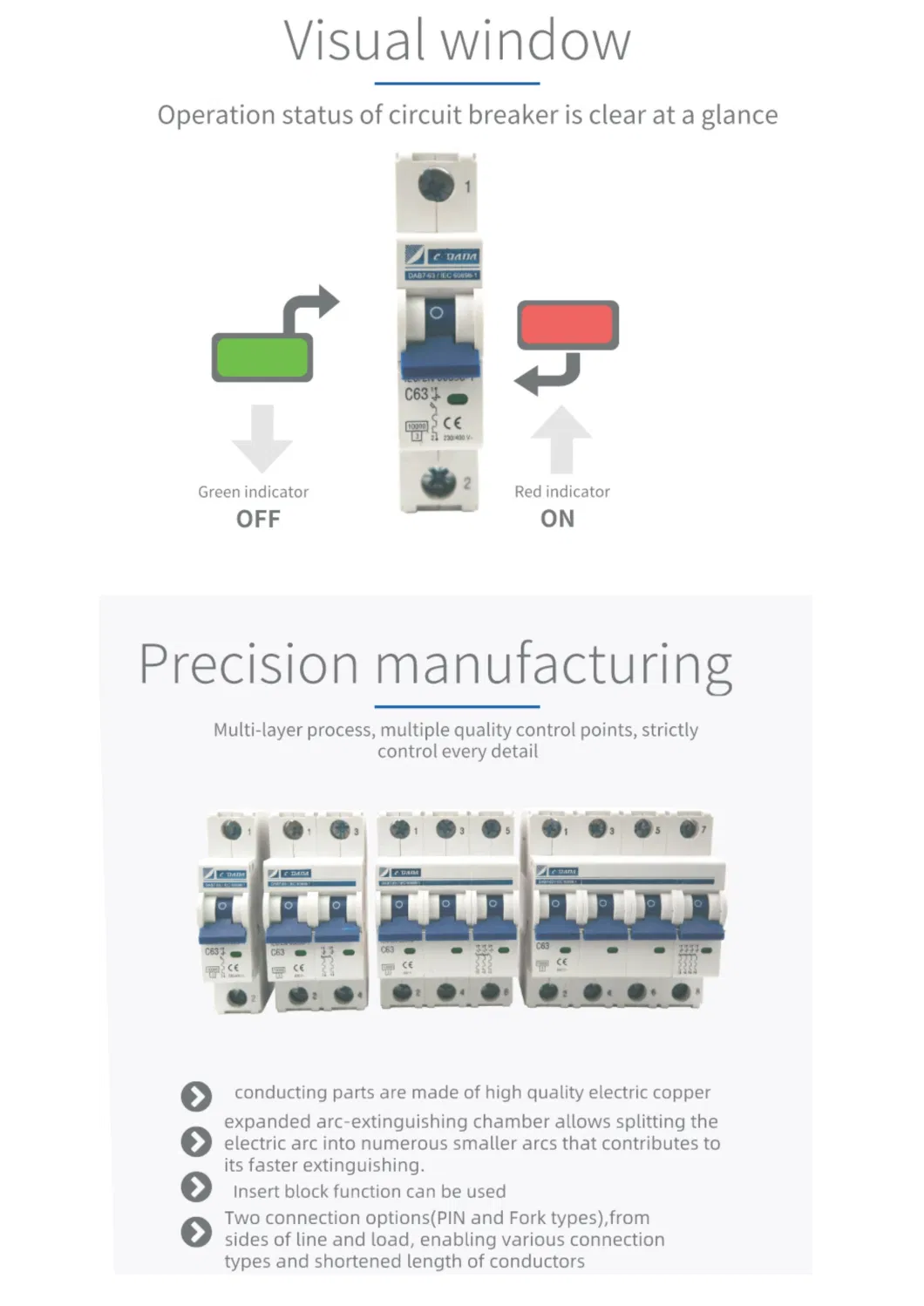 DAB7 32A Home Circuit Breaker with Asta CB CE Certification