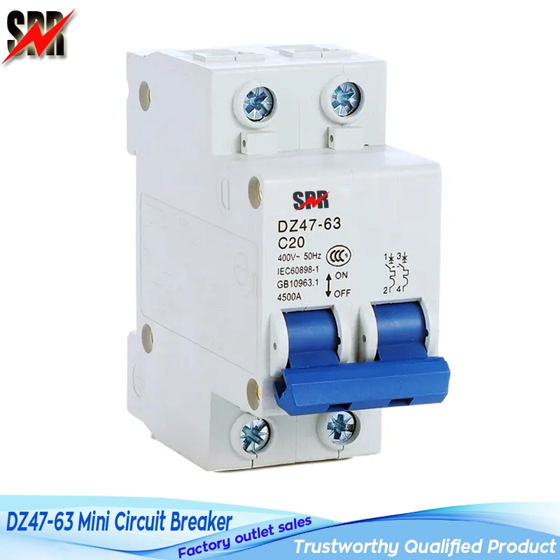 Dz47-63 1p, 2p, 3p, 4p Mini Circuit Breaker (DZ47 1P 2P 3P 4P MCB) , Dz47-63 Series Miniature Circuit Breakers