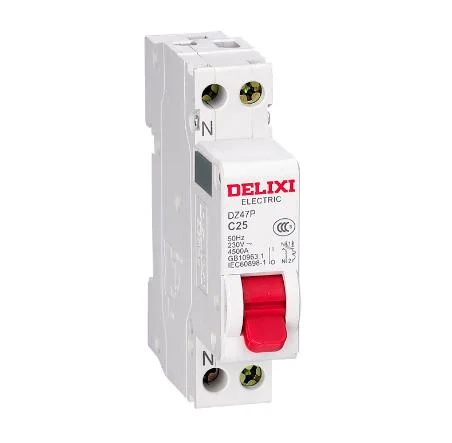 Delixi Dz47p &quot;Phase Neutral&quot; 1p+N Circuit Breaker Air Switch 230V