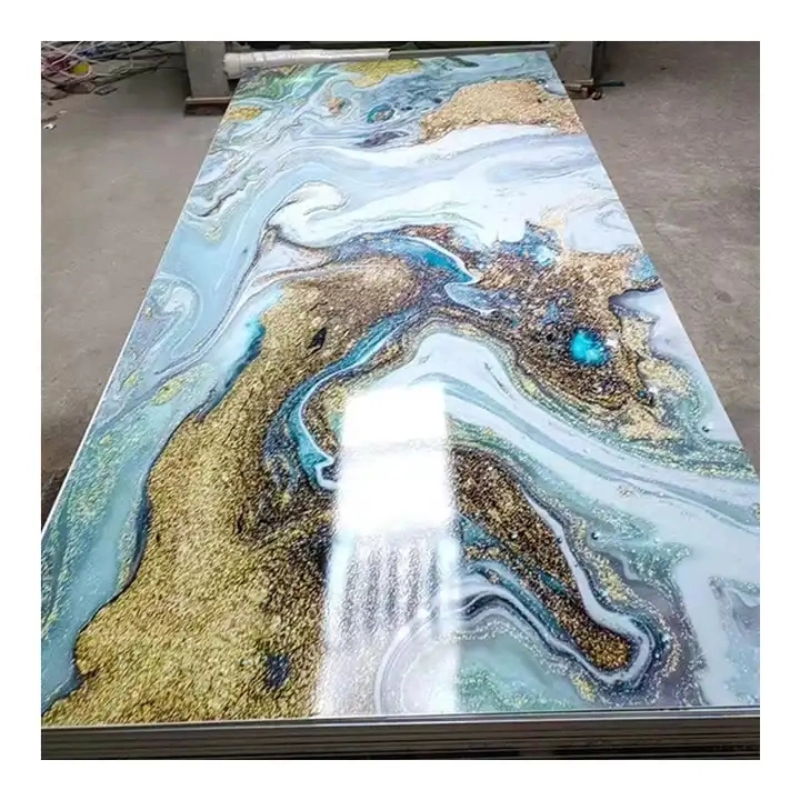 UV Marble PVC Wall Panels Sheet PVC Cladding Boards for TV Board