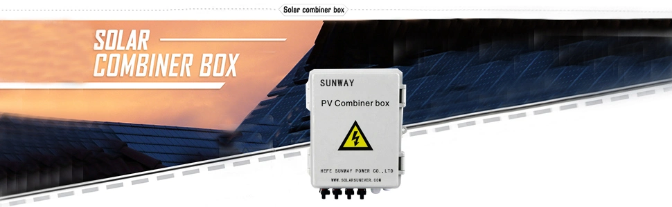 PV Combiner Box, 4 String, with 15A Rated Current Fuse, Breaker, 2.8kv Surge/Lightning Protector