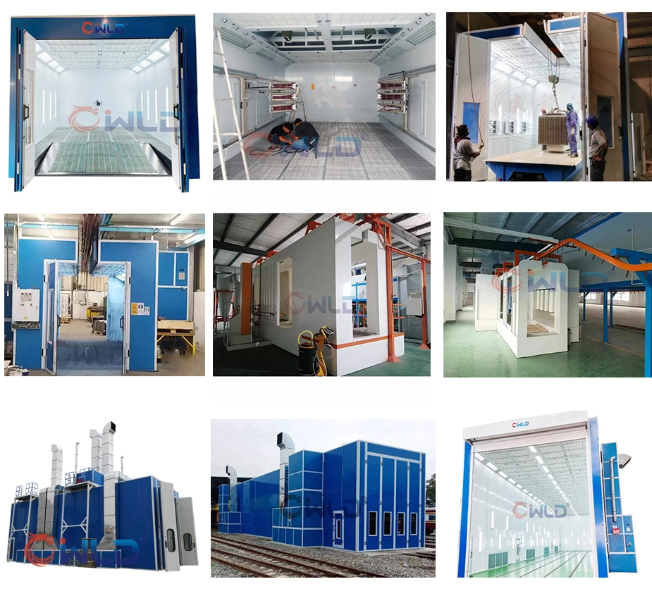 (WLD7100) Auto Garage Equipment Automatic Spray Booth/Car Painting Oven Car Spraying Oven Baking Oven Painting Room Painting Chamber Car Paint Box