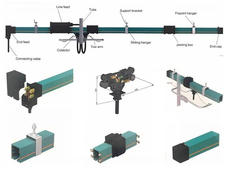 Favorable Price High Quality Flexible Electric Conductor Busbar Line / Multistage Stage Busbar for Crane