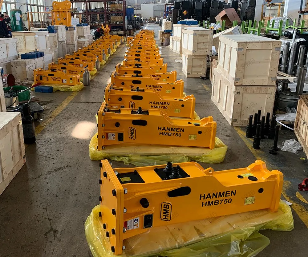 Mini Excavator Backhoe Demolition Jack Hammer Side Top Silent Box Type Stone Concrete Impact Road Vibro Rock Hydraulic Breaker