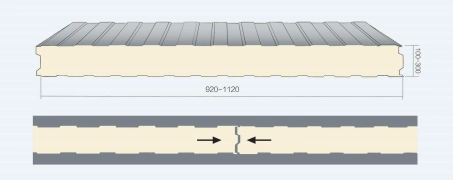 Decorative Thermal Insulation Soundproof EPS/Polystyrene/PU/Polyurethane/Rockwool Fireproof Sandwich Panel Board for Building Materials