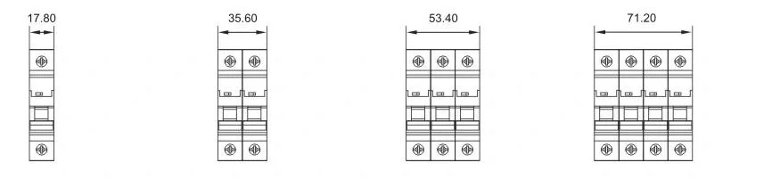 Dz47-63 C10 Dp AC MCB