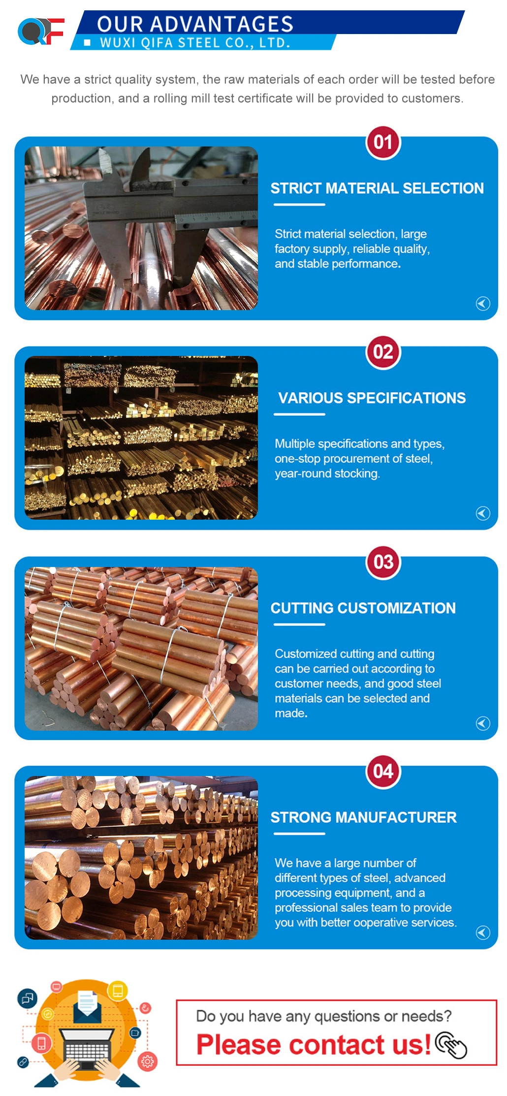 Cucrzr Copper Bar Resistance Welding Alloys Bar Cuco2be C17500 Bar