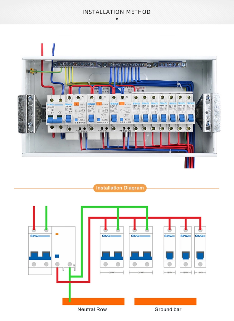 Circuit-Breaker Failure Protection Air Singi 6ka Circuit Breaker Price Dz47le-63