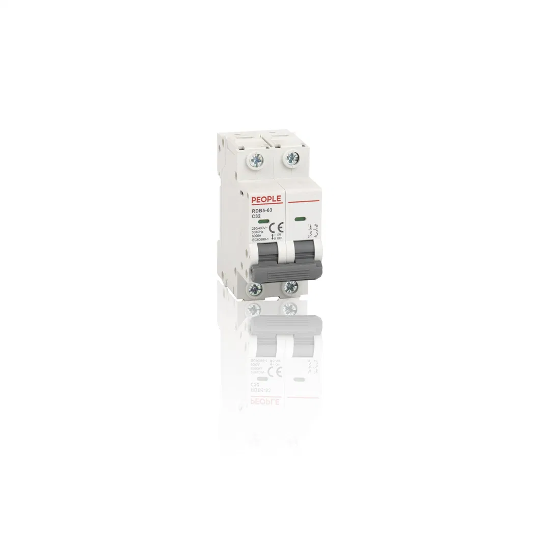 People Rdb5-63 6ka 1p/2p/3p/4p 32A MCB Mini Circuit Breaker