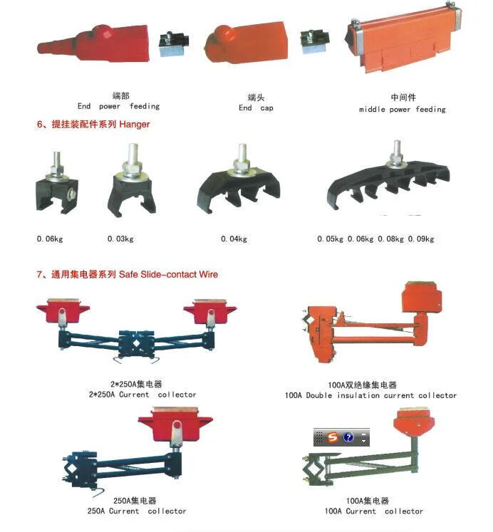 Factory Supply Aluminum Conductor Rail Copper Busbar for Crane