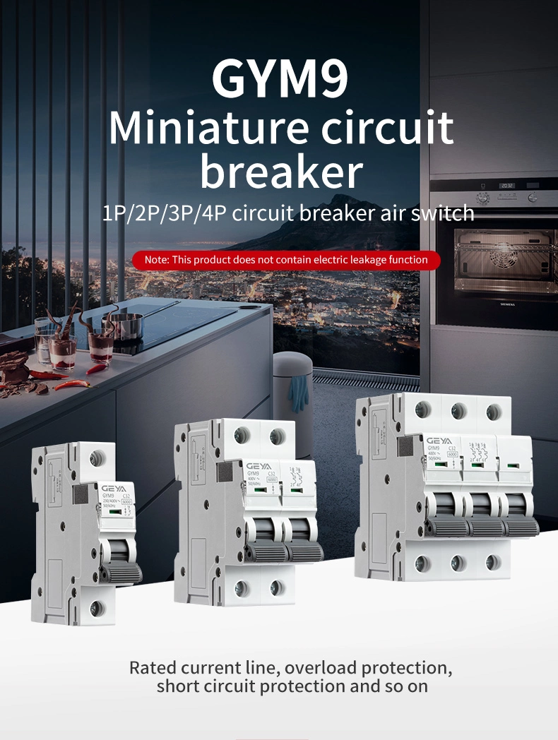 Gym9 10ka MCB High Breaking Capacity Mini Circuit Breaker with CE Certificate