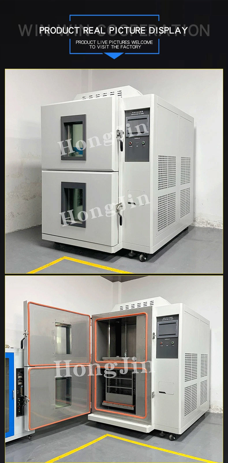 2 Zone Temperature Heat Cold Impact Test Chamber Rapid Temperature Change Test Box