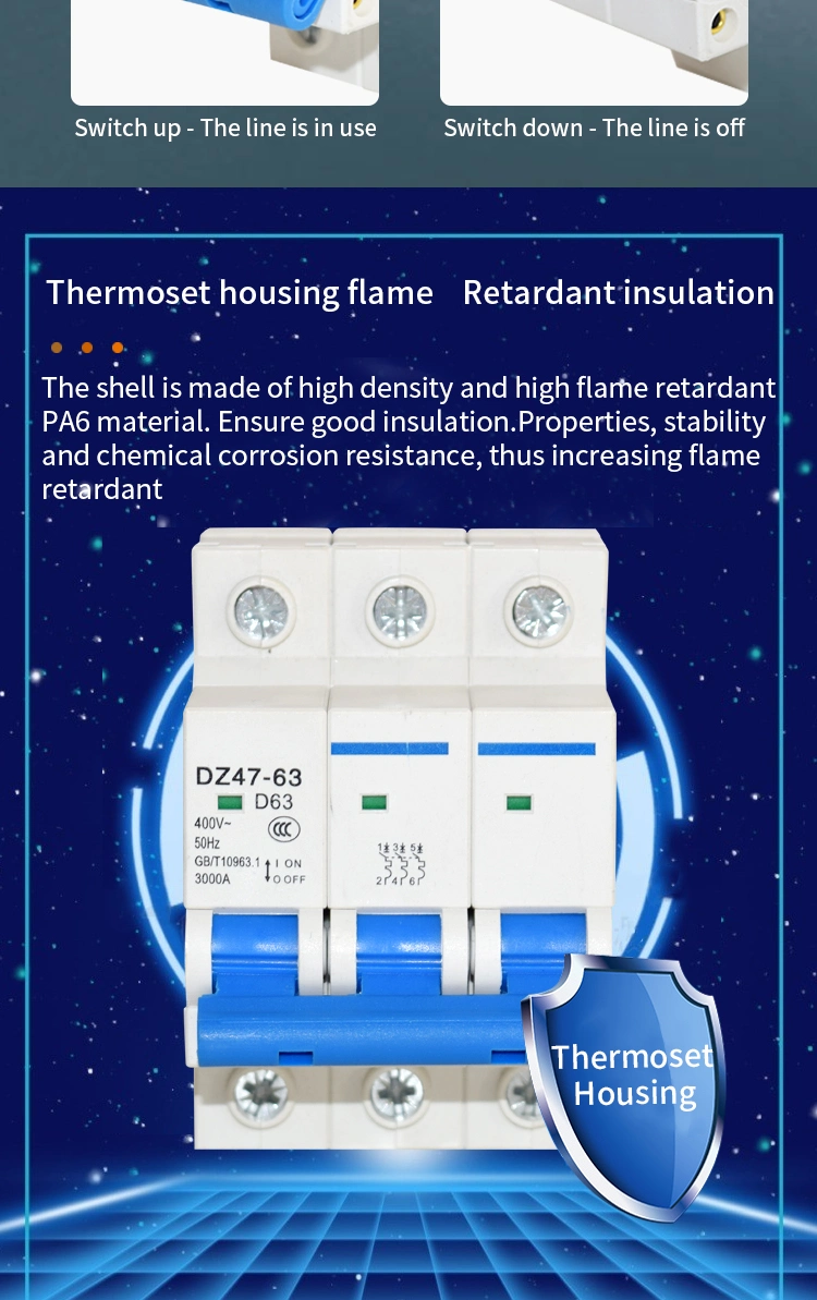 Using for Low Power Equipment/Lighting/Main Power Switch Air Switch Circuit Breaker