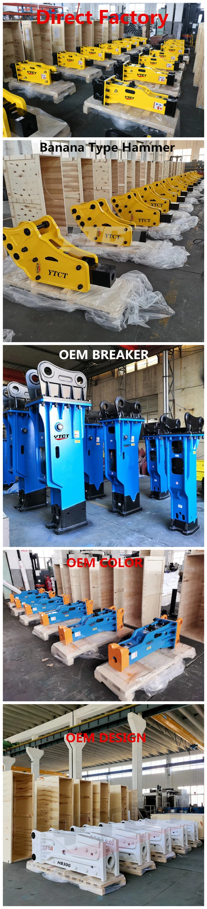 Excavator Hydraulic Stone Breaker Mini Hydraulic Breaker