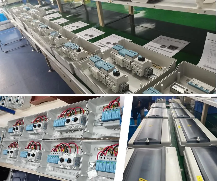 Aswich Solar DC Combiner Box with Disconnect Breakers 1000V for Rapid Shutdown at Strings Level