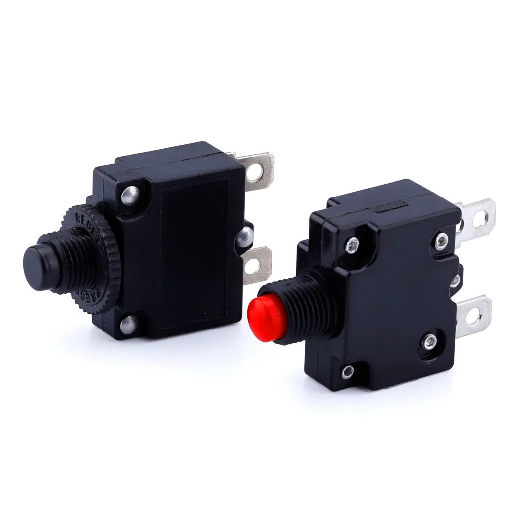 Mini Miniature Thermal Overload Protector 5A 8A 10A 12A 15A 18A Current Protector Switch Electrical DC Circuit Breaker