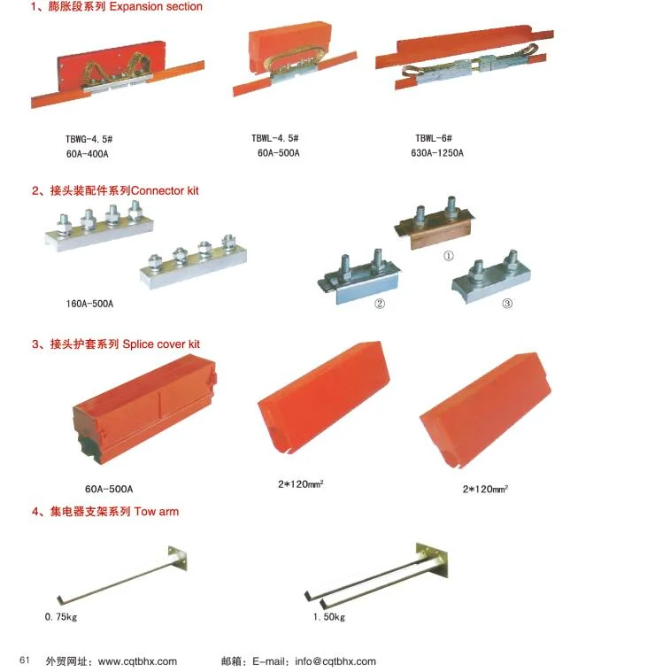 Factory Supply Aluminum Conductor Rail Copper Busbar for Crane