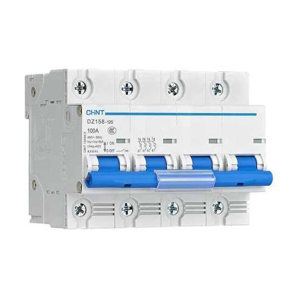 Chint Dz158-125 UL UL1077 MCB 80 AMP 100 AMP 125 AMP 277V 480V AC 60V 110V 220V DC 1 Pole 2 Pole 3 Pole Chnt Main Breaker DIN Rail Circuit Breaker