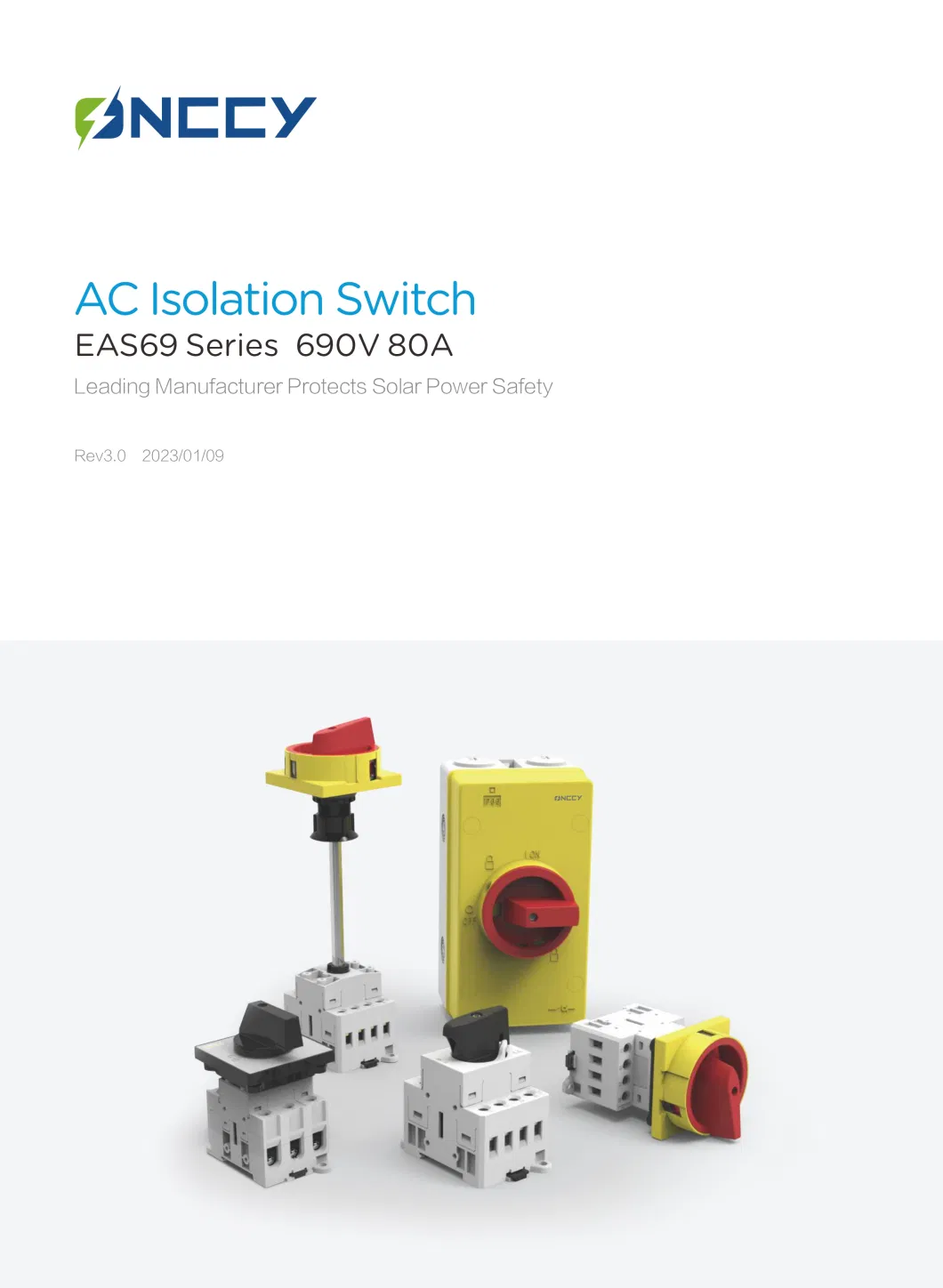 AC Isolator Panel Mounting 800V 16A-125A