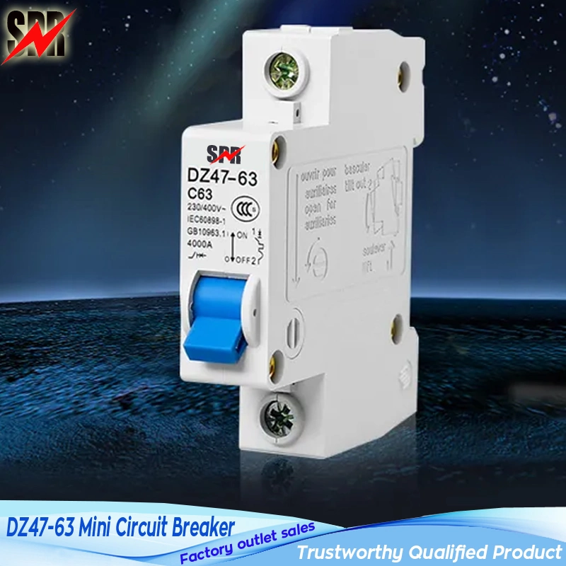 Dz47-63 1p, 2p, 3p, 4p Mini Circuit Breaker (DZ47 1P 2P 3P 4P MCB) , Dz47-63 Series Miniature Circuit Breakers