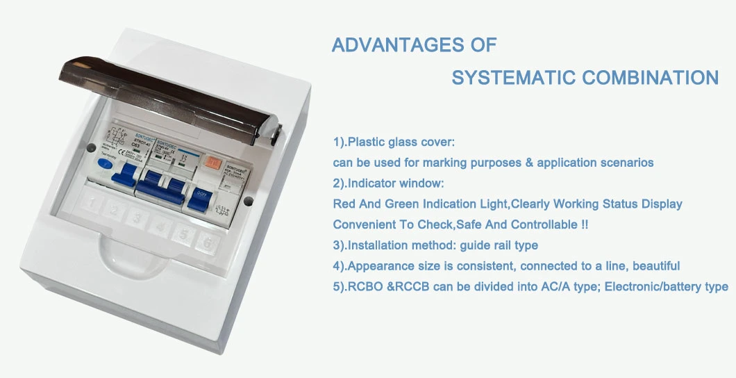 6ka Series MCB&RCCB&RCBO Series Unified Appearance Size Circuit Breaker