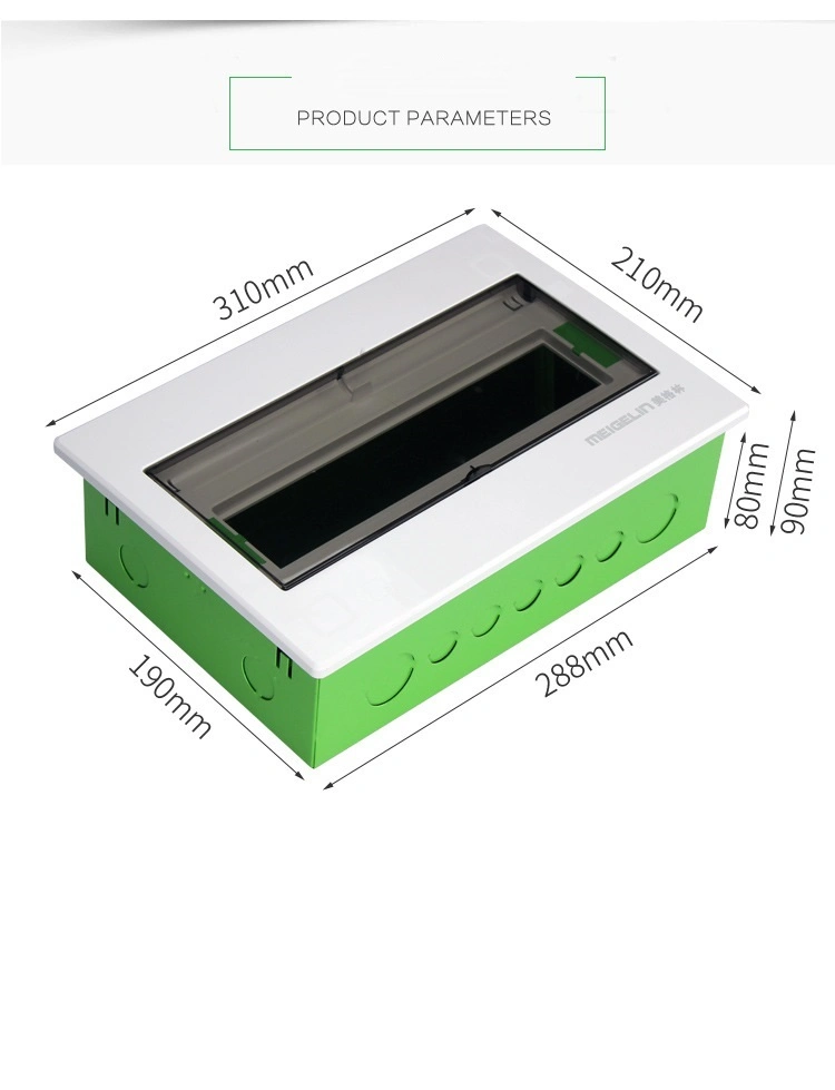 Hot-Selling 36way Double Row 0.7 mm Metal Box ABS Cover Distribution Board