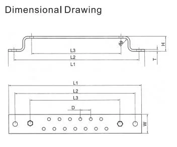 Grounding System Electrical Screw Wire Brass Connector Earth Bar Terminal Block