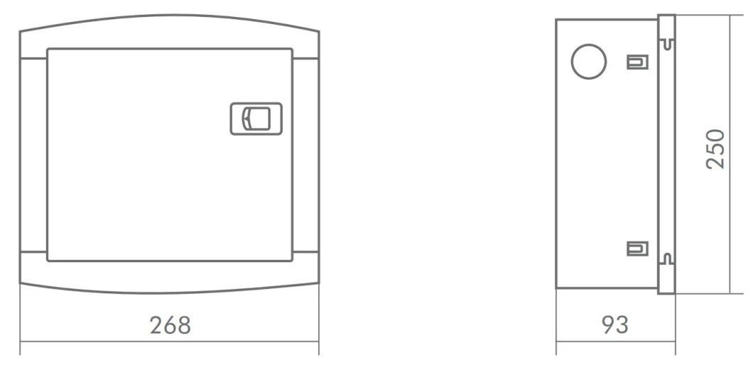 Geya Gyfz3-4 Power Single Phase Metal Enclosure Electrical Distribution Box 4/8/12 Ways Waterproof India Africa