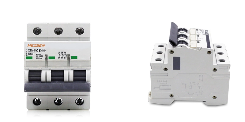 High Quality 3 Pole DIN Rail Mini Circuit Breaker 400V