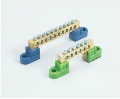 Electrical Copper Bass Bar 6p Blue Neutral Earthing Terminal Blocks