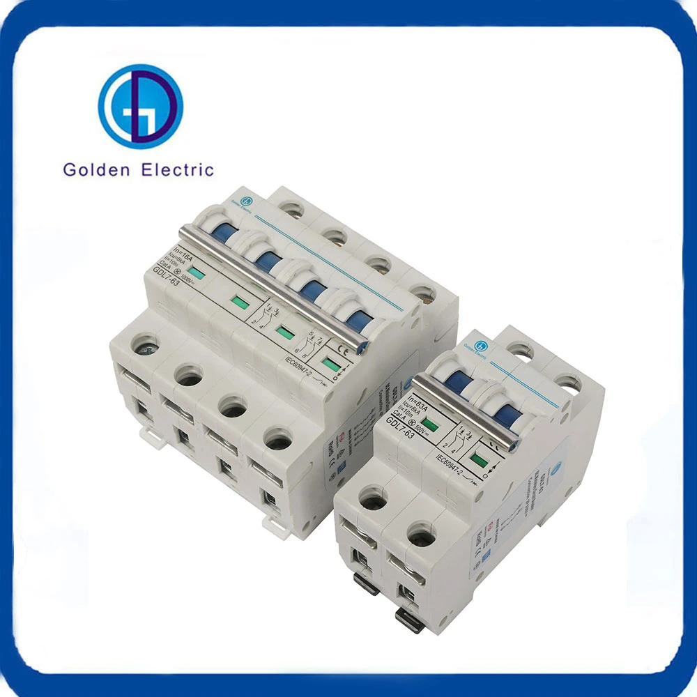 Solar PV DC 1000V MCB Miniature Circuit Breaker 10A 25A 63A 1p/2p/3p/4p Electrical Mini Circuit Breaker for Solar Power System