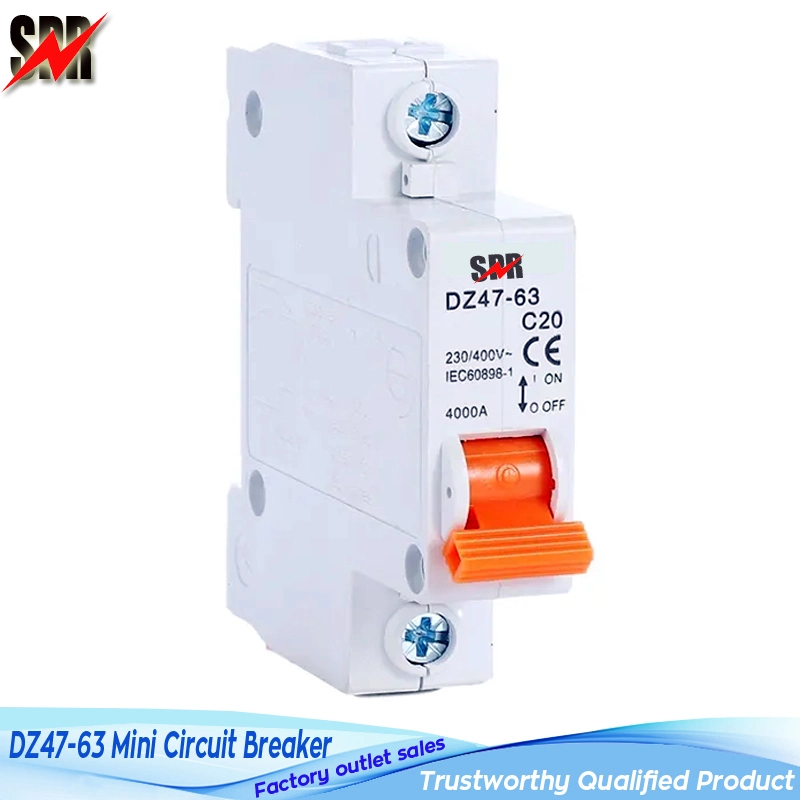 Dz47-63 1p, 2p, 3p, 4p Mini Circuit Breaker (DZ47 1P 2P 3P 4P MCB) , Dz47-63 Series Miniature Circuit Breakers