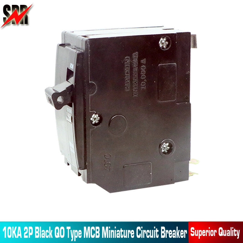 High Quality 10ka 2pole Black Qo Type MCB Miniature Circuit Breaker