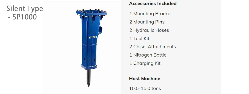 Mini Excavator Breaker 15t Excavator Breaker Excavator Hydraulic Concrete Breaker