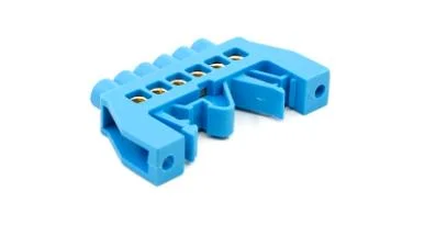 Electrical Copper Bass Bar 6p Blue Neutral Earthing Terminal Blocks