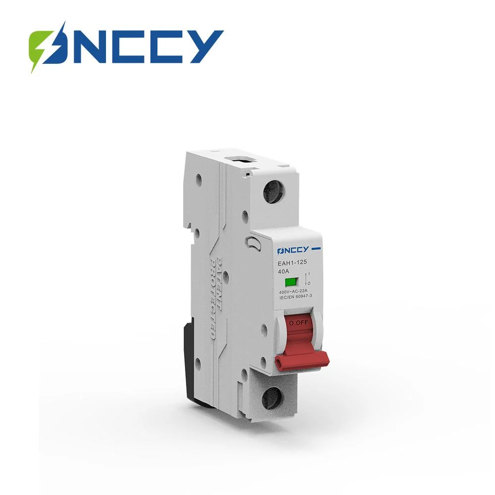 3 Pole AC Mini Circuit Breaker with 10ka Breaking Capacity Solar Use MCB