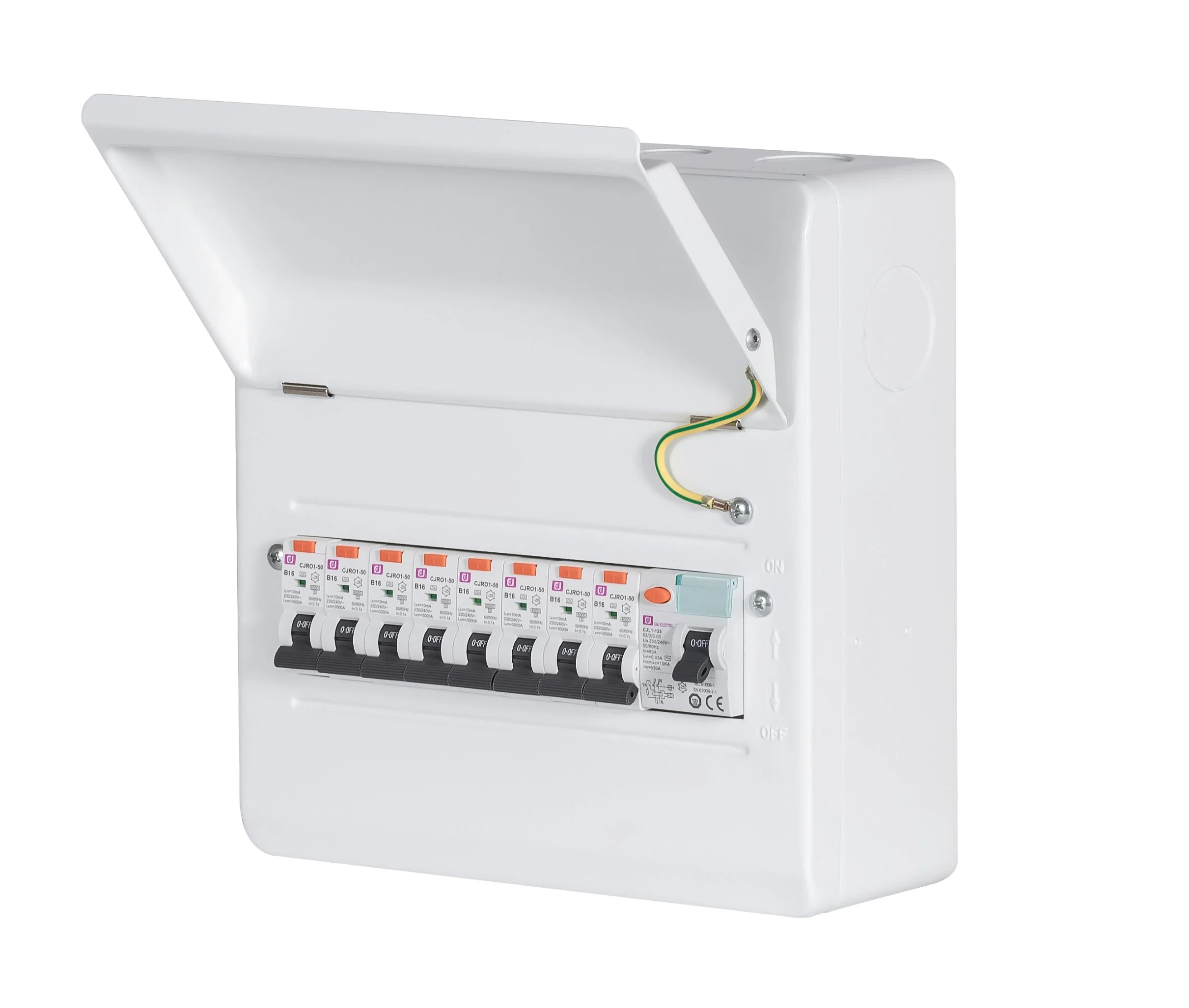 Distribution Box Consumer Unit Metal Box UK Surface Mounted MCB Isolator Load Box 10way