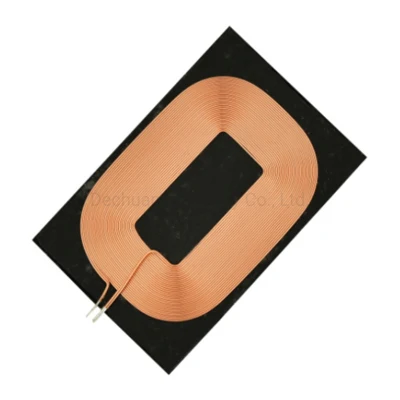 Personalizar la transmisión y recepción de las bobinas de inducción de la bobina de Qi del receptor de cargador de la plaza de la ronda de la bobina de transmisor de carga inalámbrica Precio bobina de inducción de carga