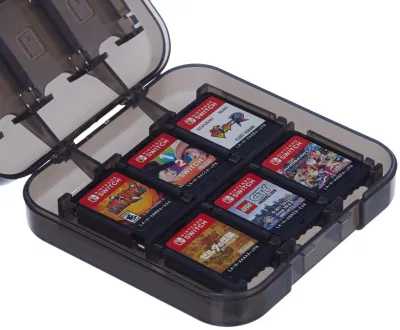  Caja de almacenamiento de tarjeta de juego de Amazon de cuadrículas de 24 Interruptor de la caja de almacenamiento de los juegos de Nintendo