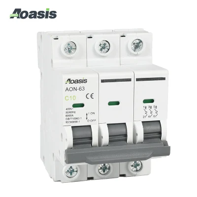  Aoasis Aon-63 3p MCB 32 AMP Mini disyuntor en miniatura Interruptor