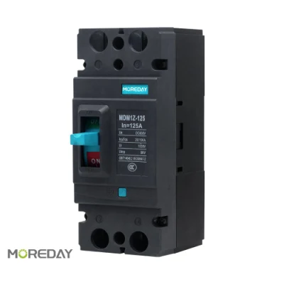 3P/4p Fotovoltaica DC MCCB 63A 125A 250A 400A 630A 800A Disyuntor de caja moldeada