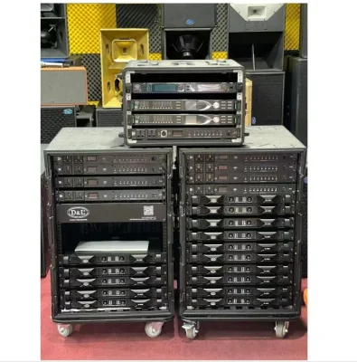  16U PRO Audio Shockmount Power distribución Rack 3 Phase Power Caja de distribución
