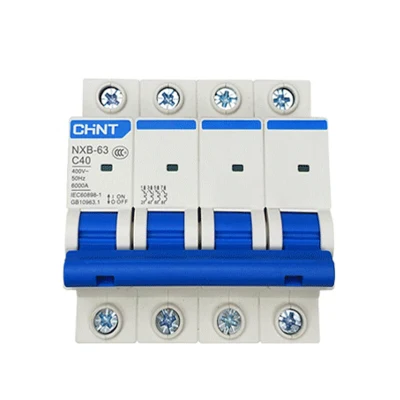  Chint original más barata de alta calidad Buen Precio Nxb-63 220V 1P 2p de 16 A AC DC MCB MCCB de aire del circuito eléctrico de caja moldeada disyuntor miniatura