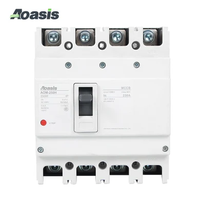  Aoasis AOM-250 AC 400V 1000V MCCB 100A 4p 250 AMP 3 disyuntor de fase