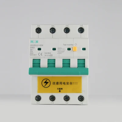  230V PA concha de Carga de material de la protección de 230V 4P MINI eléctrico disyuntor para el hogar